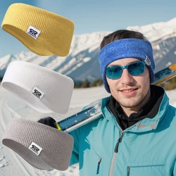 Winter Ear Warmers Warm Stretchy Knit Sports Headband Fleece Fitness Earmuffs for Men-1 pcs