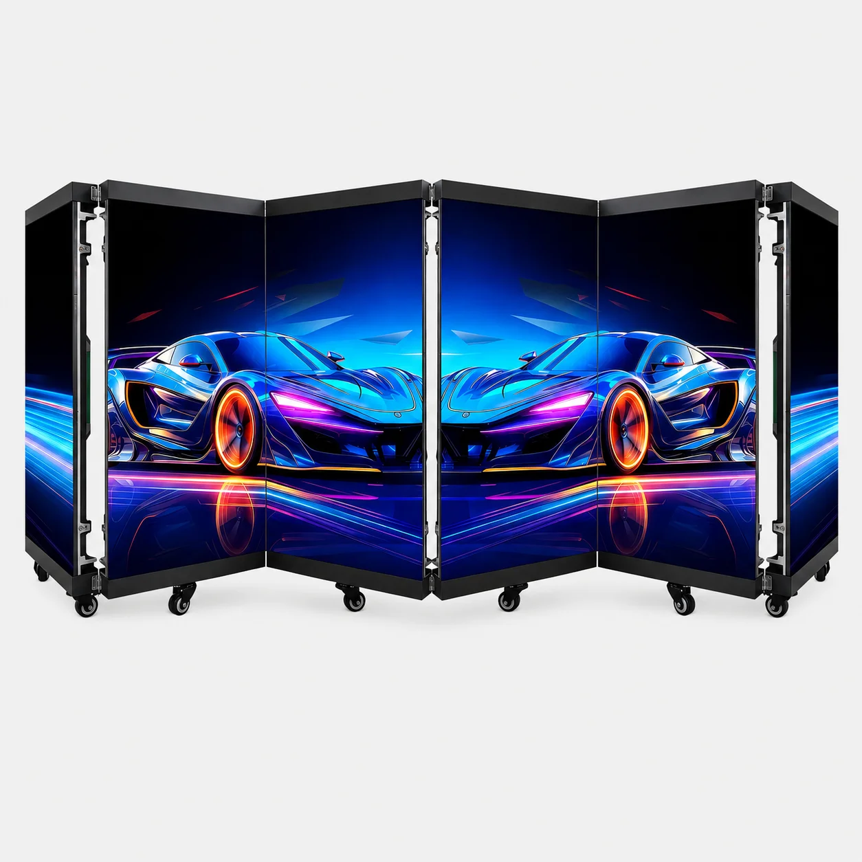 Durable Waterproof GOB LED DJ Booth Foldable Portable DJ Station LED Screen For Live DJ Performance & Wedding Activities