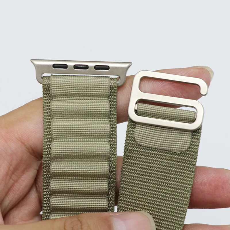 جبال الألب حلقة ل سوار ساعة أبل الترا 2 49 مللي متر سلسلة 10 46 مللي متر 42 مللي متر 40-44 مللي متر 45 مللي متر 41 مللي متر G-هوك الرياضة حزام iwatch 10 9 8 7 6 SE 5 4