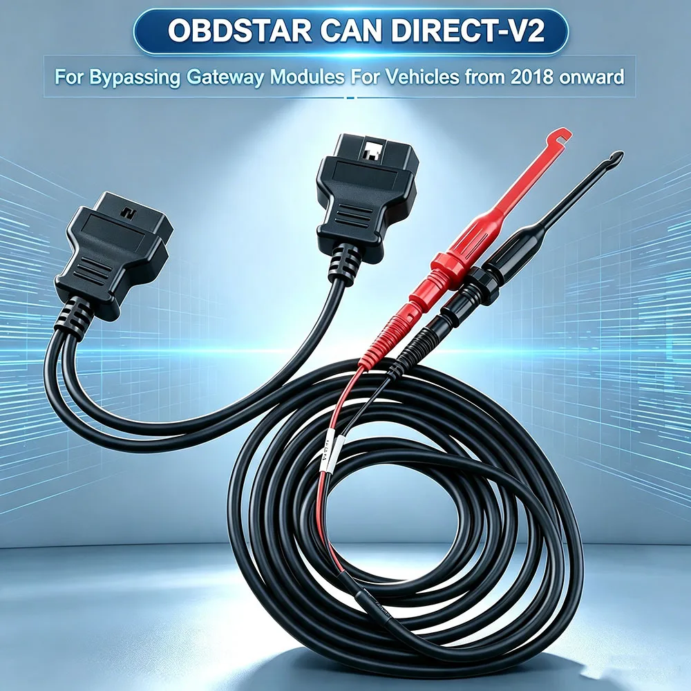 Комплект OBDSTAR CAN DIRECT-V2 для X300 Classic G3/ Odo Master/ X300 Pro4 для обхода модулей шлюза для автомобилей, начиная с 2018 года выпуска.