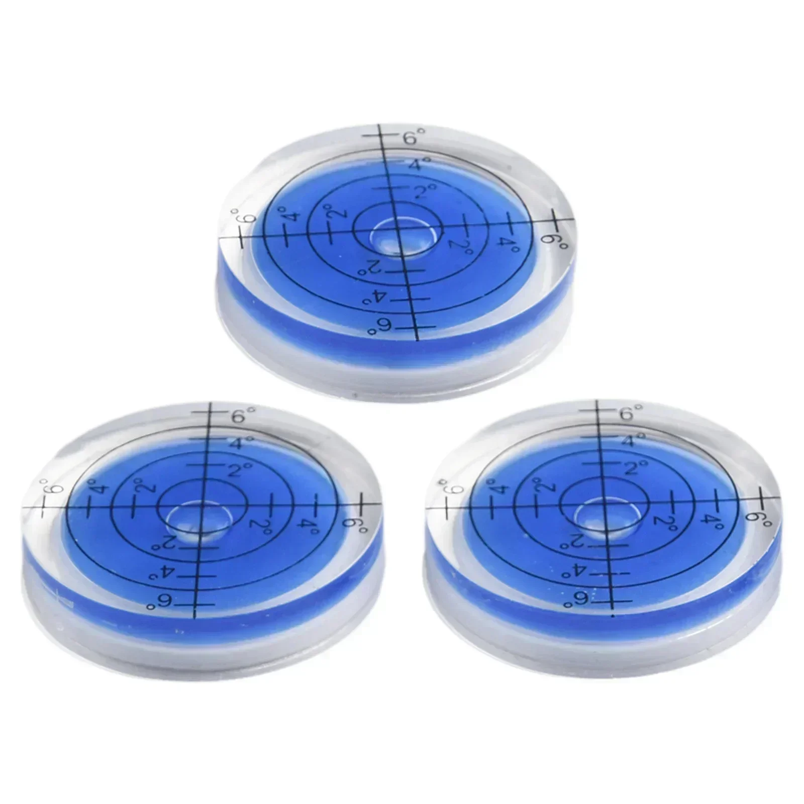 3pcs Precision Bubble Level Degree Mark Round Circular Horizontal Ruler Bubble Level Measuring Tools