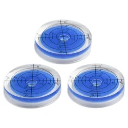 3pcs Precision Bubble Level Degree Mark Round Circular Horizontal Ruler Bubble Level Measuring Tools