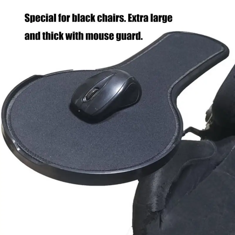 Computer Chair Mounted Mouse Pad Platform Ergonomic Wrist Support Tray 24BB