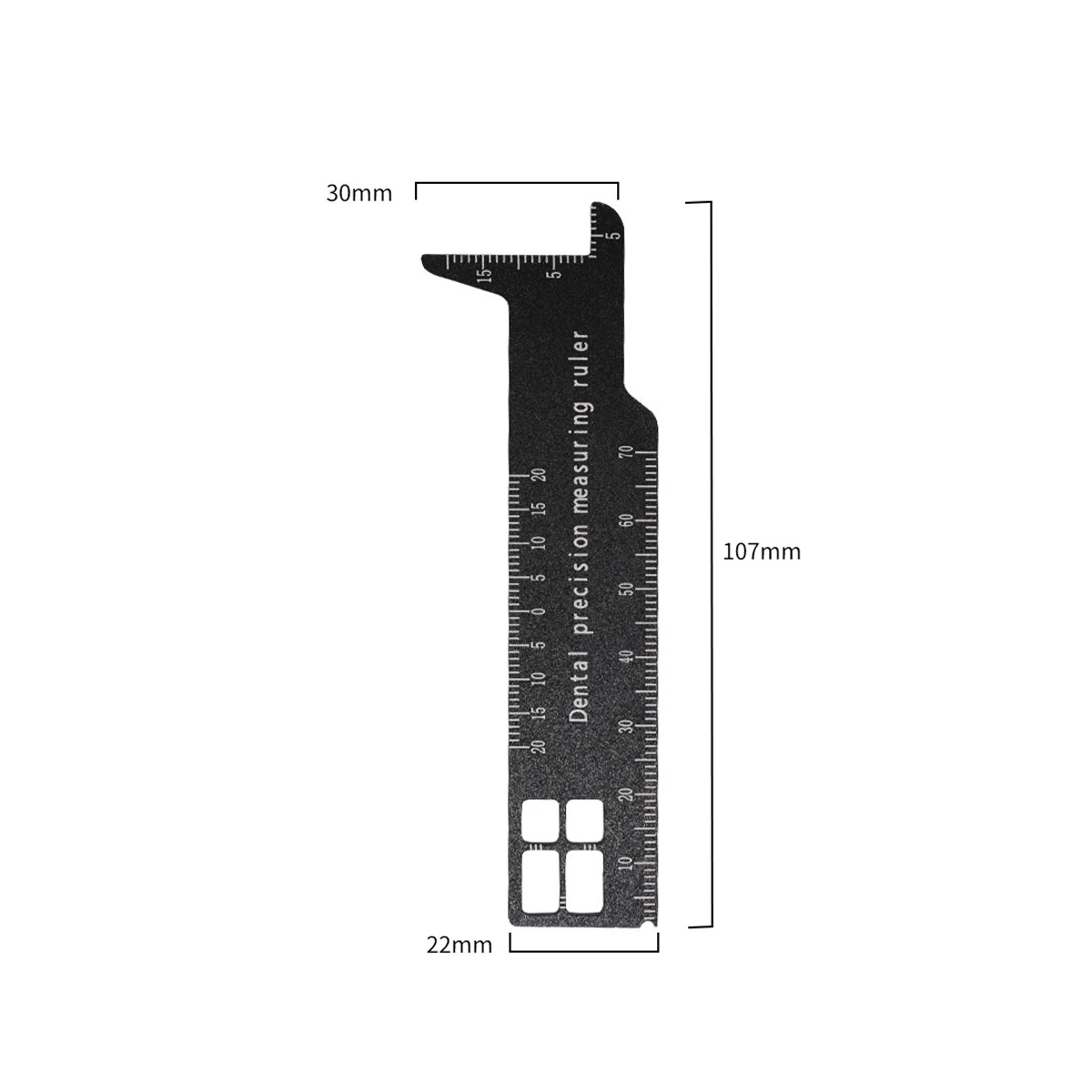 1pcs Dental Precision Measuring Ruler Teeth Measuring Gauge Caliper For Medical Photography