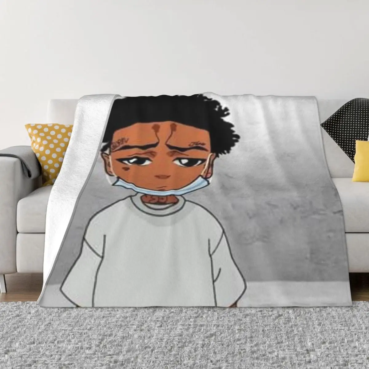 

Youngboy 002395 Anime Knee Blanket Travel blanket Sofa bed blanket Winter Warm Blanket Throw Blanket