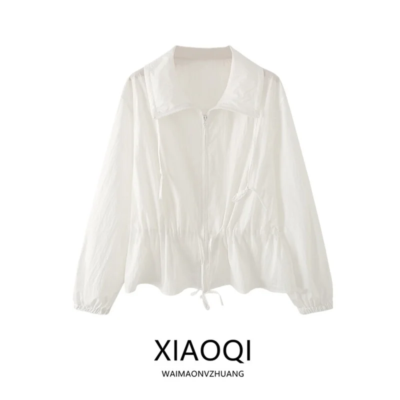 Casual Long Sleeve Stand Collar Fashionable Women's Jacket New Arrival Early Autumn Decorative Details Versatile Outerwear