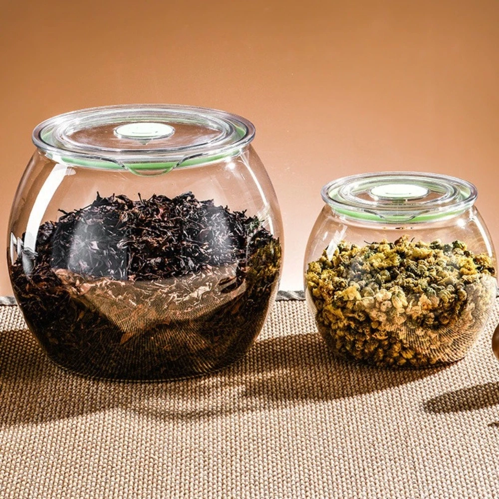 New Transparent Rice Bucket Barrel Sealed Large-Capacity Pickle Jar Moisture-proof Plastic Grain Container Household