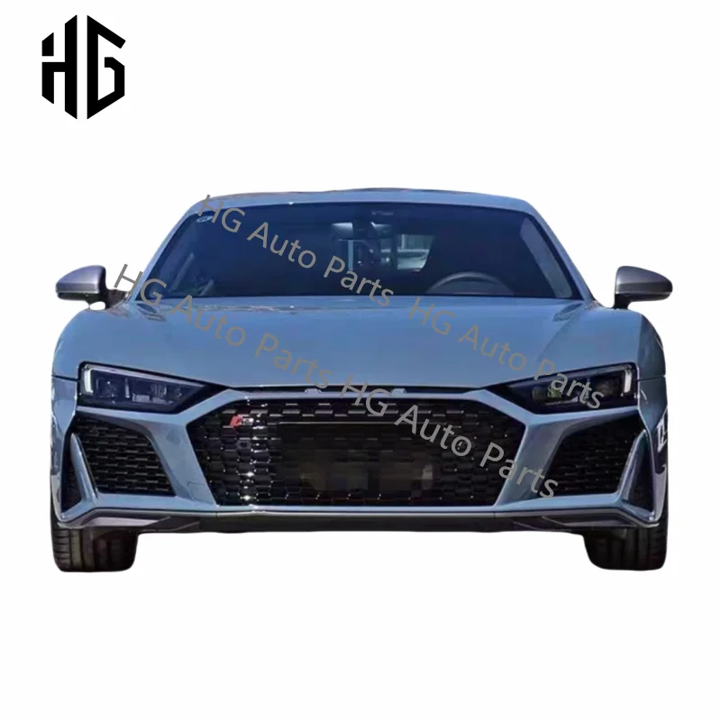 Old to New Style Bodykit For Audi R8 Facelift 2016-2021 Car Front Bumper Assembly Grilles Upgrade Body Kits