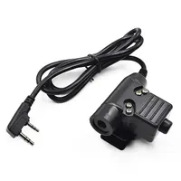 Tactical U94 PTT Cable Plug Headset Adapter for Kenwood Baofeng UV-5R UV-5RE Plus BF-888S UV-6R H777 Walkie Talkie Ham Radio