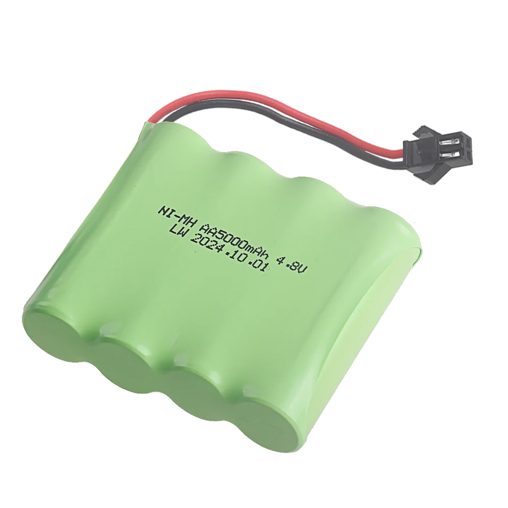 4*AA 4.8V Ni-MH 5000mAh Rechargeable Battery pack With SM /JST/Tamiya plug For RC Off-Road Racing Cars Vehicles R/C Trucks