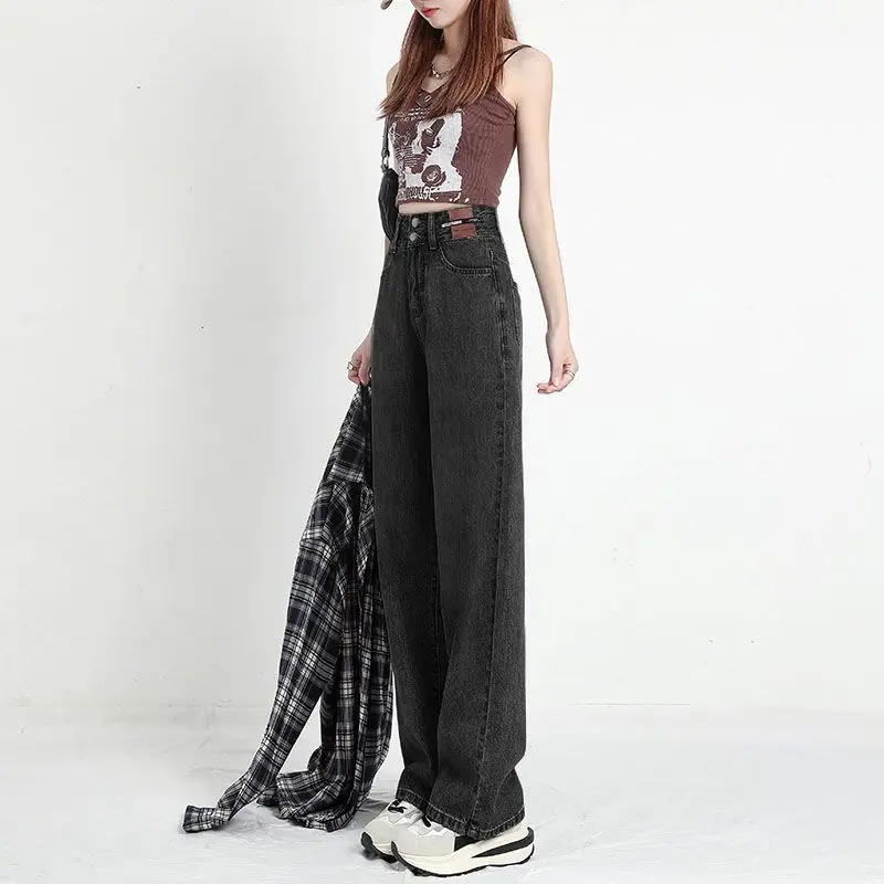 

Loose-fitting, versatile, slimming, floor-length pants with a nice drape2025New high-waisted slim-fit straight-leg jeans, trendy