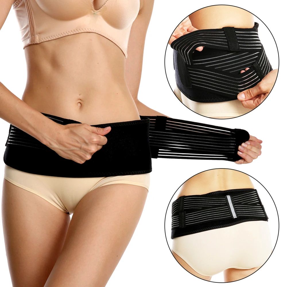 Men Women Pelvic Support Brace Sacroiliac Joint Hip Belt Sciatic Lower Back Lumbar Nerve Pain Relief Sacral Stabilizing