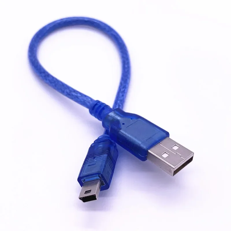 USB 2.0 Type A Male To Mini B 5pin Male PC Data Cable Cord Leads Length 30cm