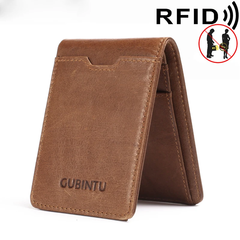 2025 New Gubintu Creative Wallet, Rfid Anti-Magnetic Multi-Functional Men's Us Dollar Wallet, Genuine Leather Wallet