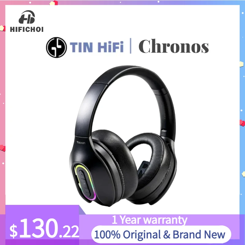 

TINHIFI Chronos Wireless Bluetooth Headset Head-mounted Gaming 40mm Dynamic Driver 2.4G Low Latency Headphone Sound