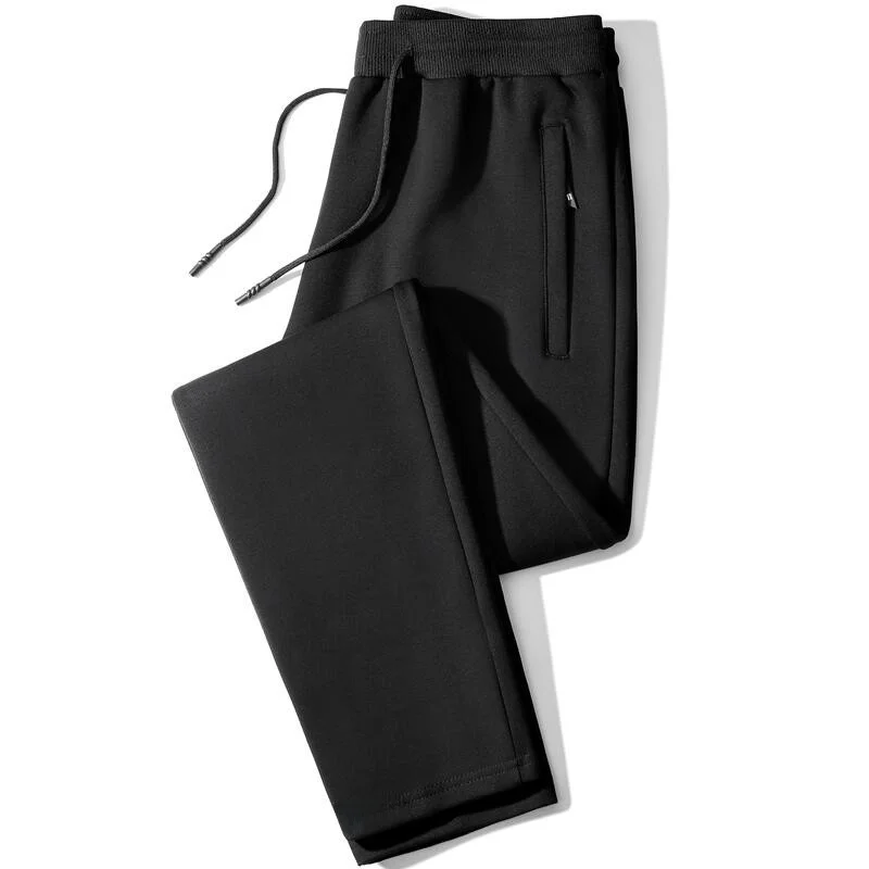 Loose Women's Fleece Lined Casual Sweatpants High Waist Straight Leg Pants Korean Style Commute Fashion Winter Collection