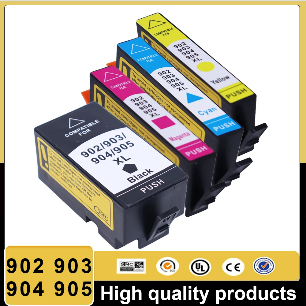 

Для HP 902 903 904 905 XL Полный картридж для принтера HP Officejet Pro 6950 6960 6962 6963 6965 6966 6968 6970 6978 6979