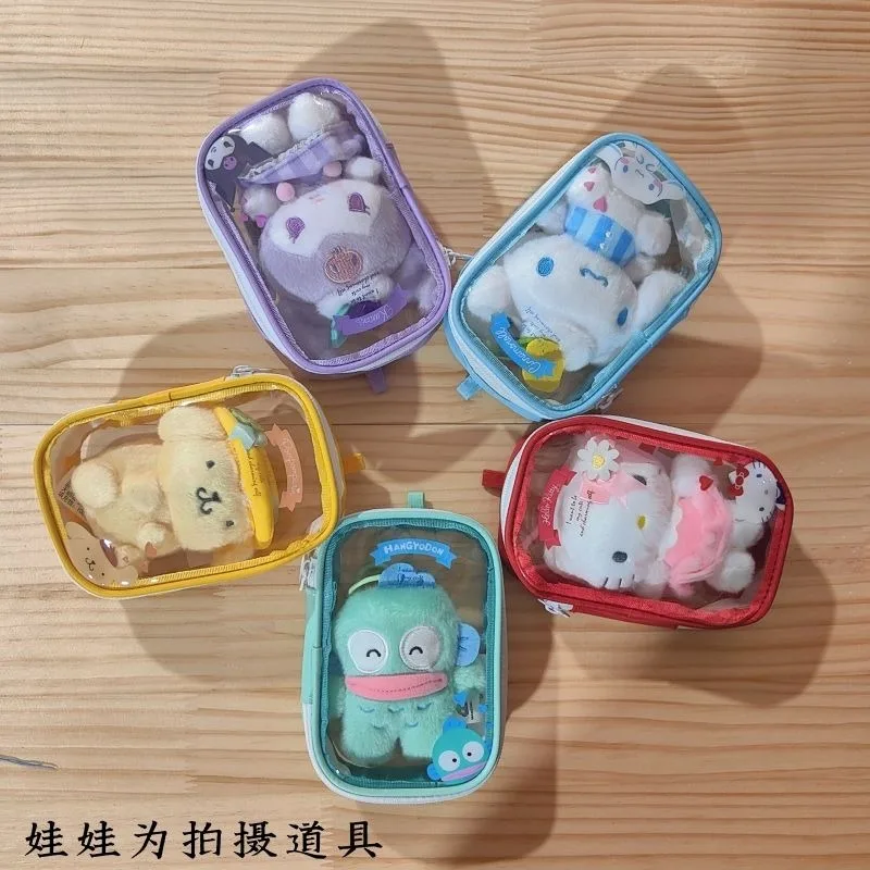 

Cinnamoroll Anime Kawaii Sanrio My Melody Makeup Bag Cute Kuromi Toiletries Portable Transparent Waterproof Bag Gifts Toys