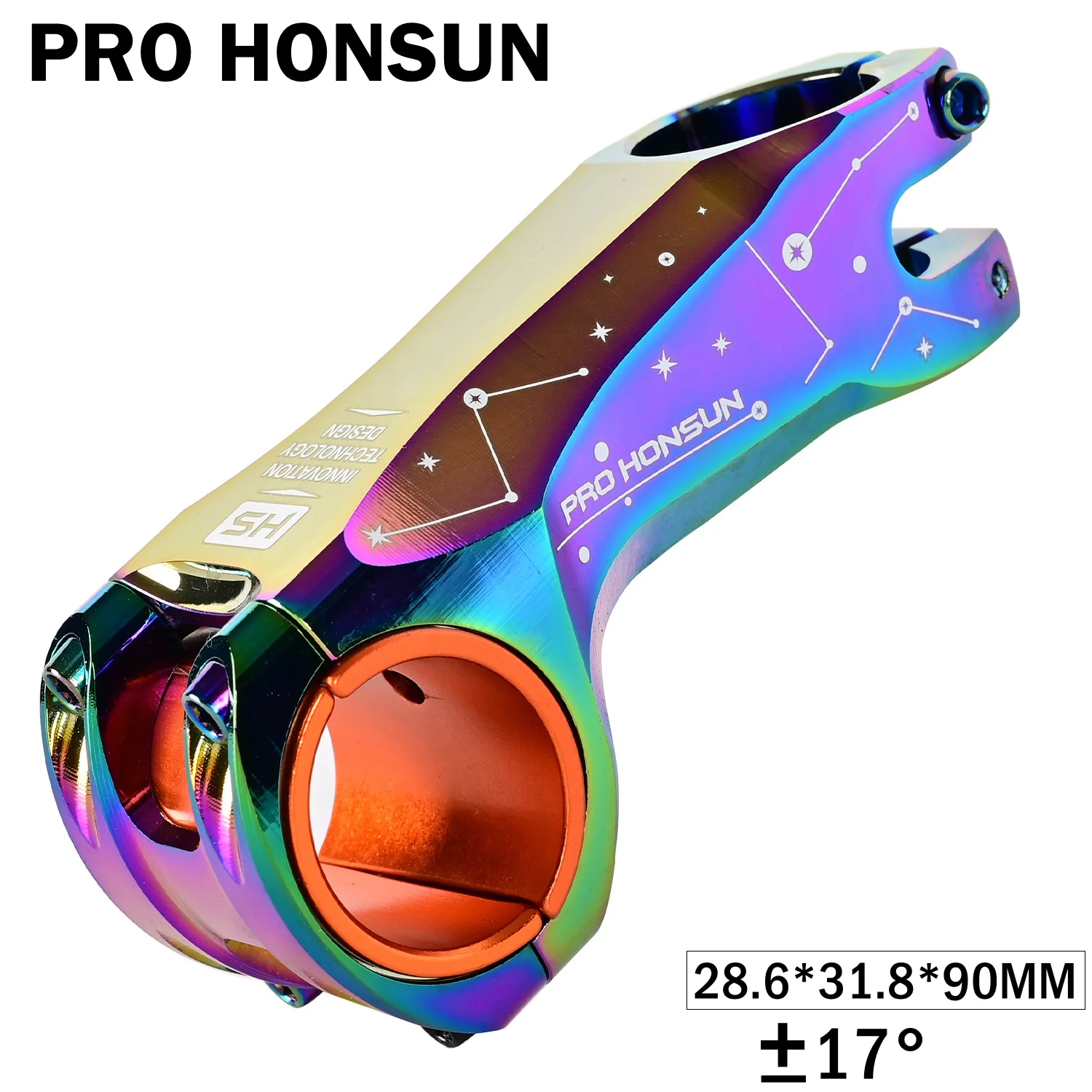 HONSUN Mountain bike handle stand 90MM 28.6*31.8MM mountain bike pole handle bike accessories