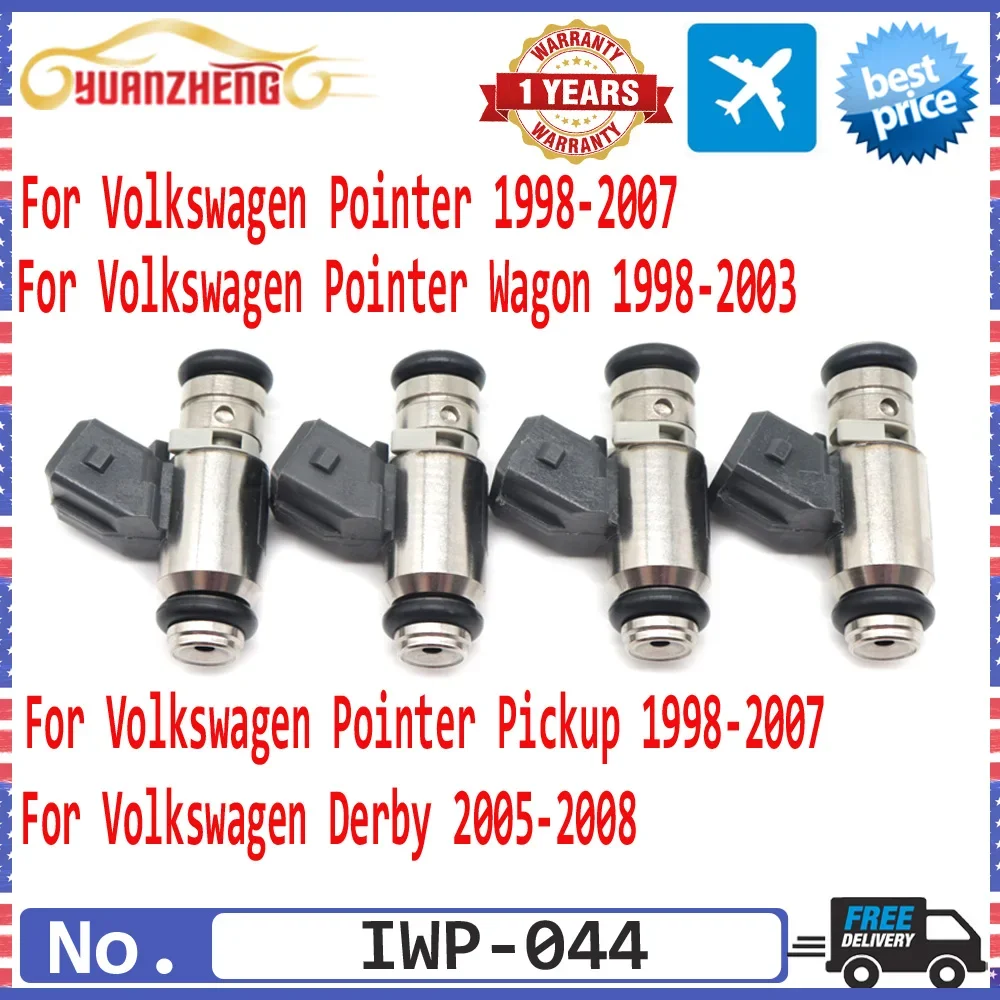 

NEW 4pcs IWP-044 IWP044 Car Fuel Injector Nozzle 150100802 For Volkswagen Derby Pointer Wagon Pickup 1.6L 1.8L 1998-2008