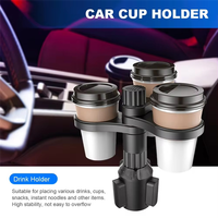 Superior-3 In 1 Multifunctional Car Drinks Holder Cup Holder Expander Adapter Rotating Adjustable Base Storage Rack Car Cup Moun
