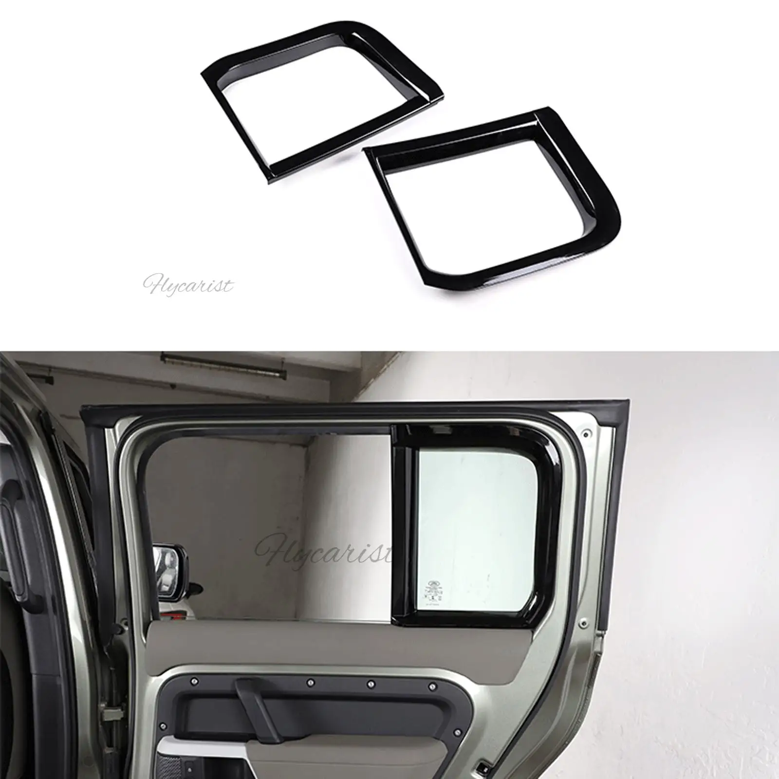 For Land Rover Defender 110 2020 2021 2022 Interior L& R Window C-pillar Decorative Frame Cover