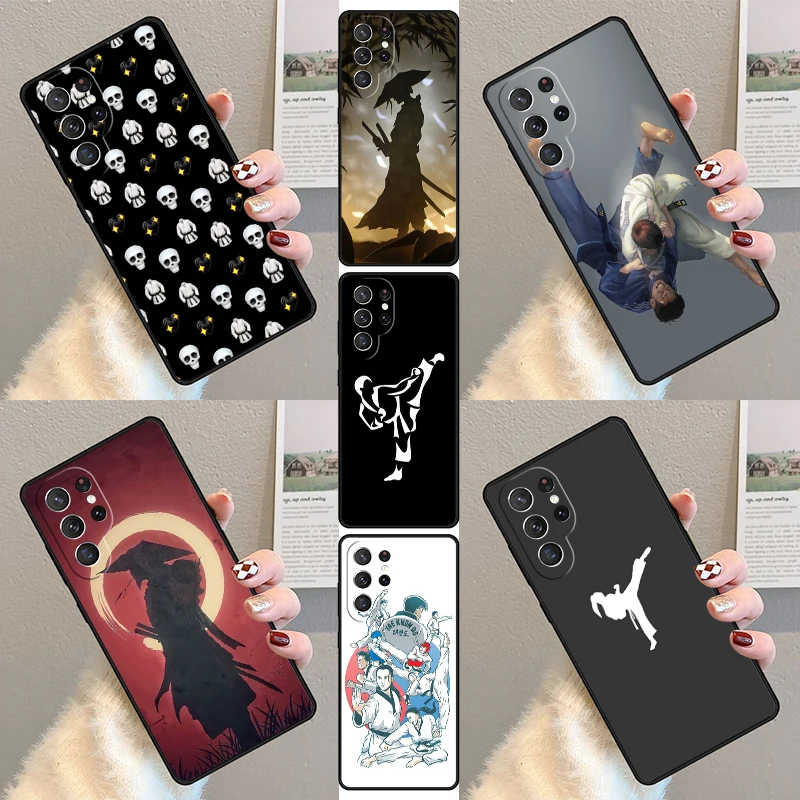 Japan Martial Aikido Phone Case For Samsung Galaxy S23 S21 S20 FE S24 S22 Ultra Note20 S10 S9 S8 Plus Silicone Cover