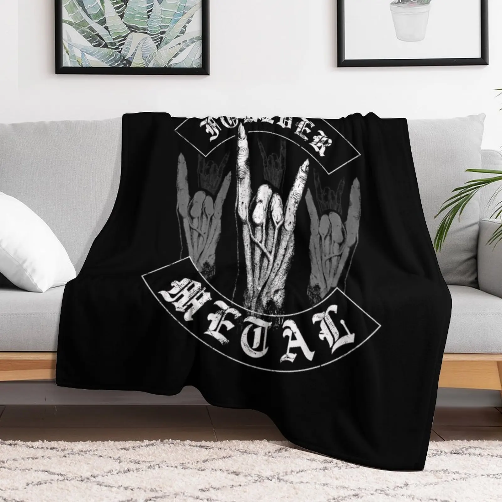 Forever Metal Throw Blanket Ultra Soft Flannel Fleece Blanket for All Seasons