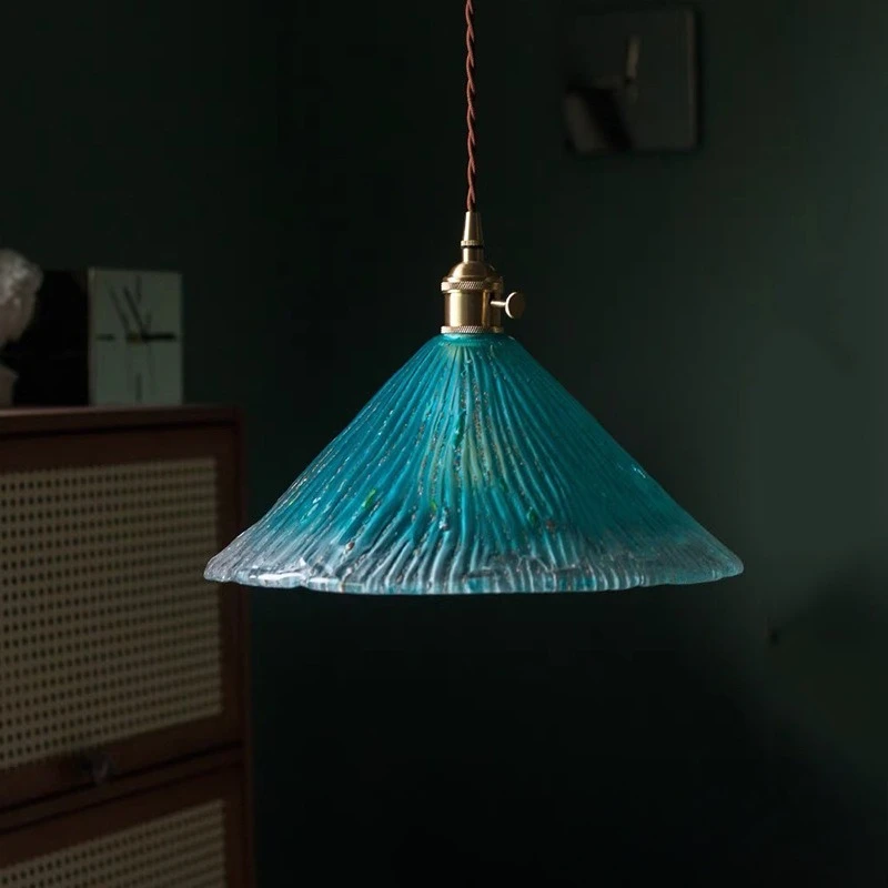 

Old Shanghai American retro handmade glass chandelier, medieval vantage bed and breakfast restaurant
