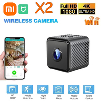 Xiaomi X2 Mini Camera Wireless Wifi Remote HD Outdoor Sports Intelligent Monitor Infrared Night Vision Camera 4KHD Hot Sale 2025