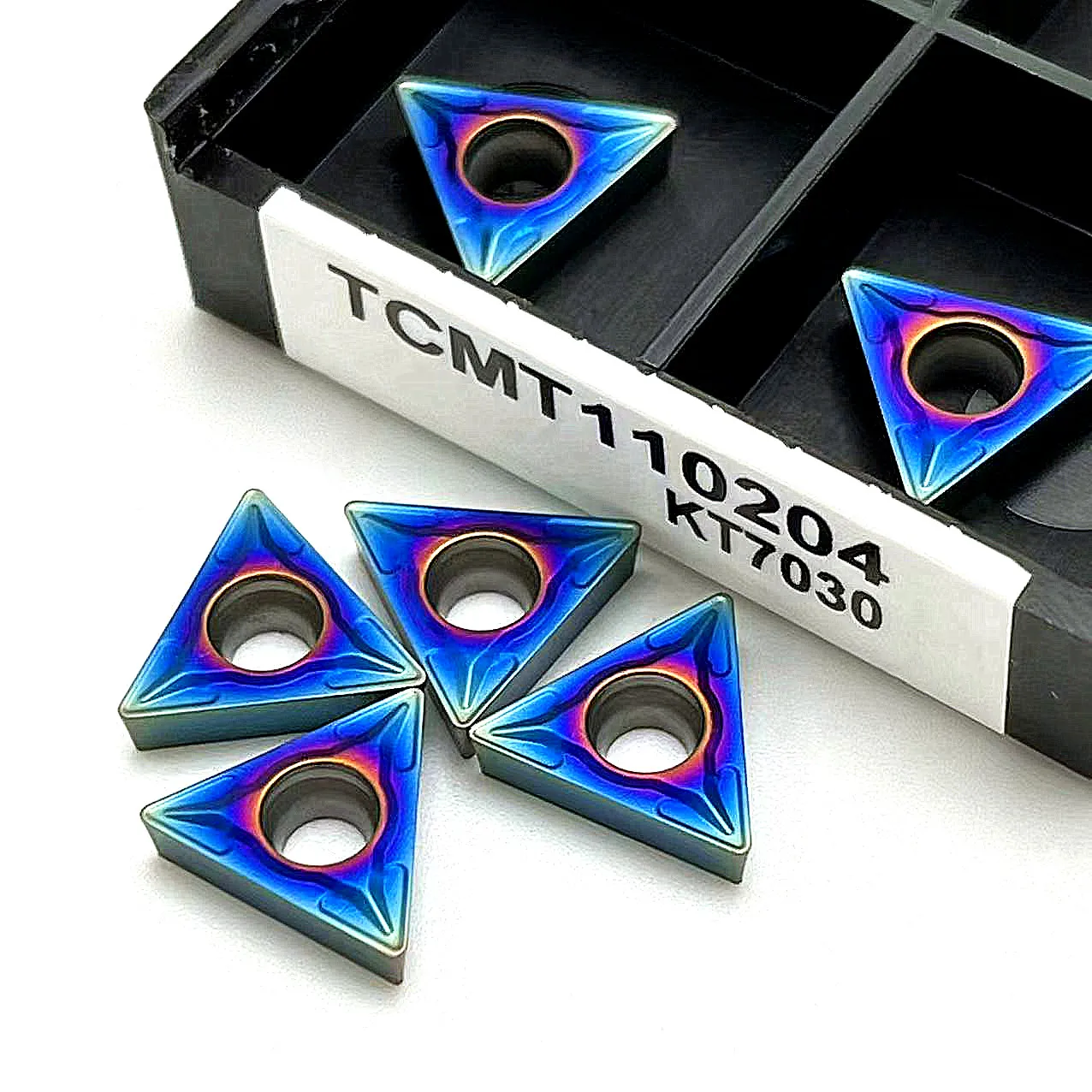 Nano Blue High Quality Original Cutter TCMT 110204 TCMT110208 Carbide Blade Turning Pin Milling Tool Cutting Tool