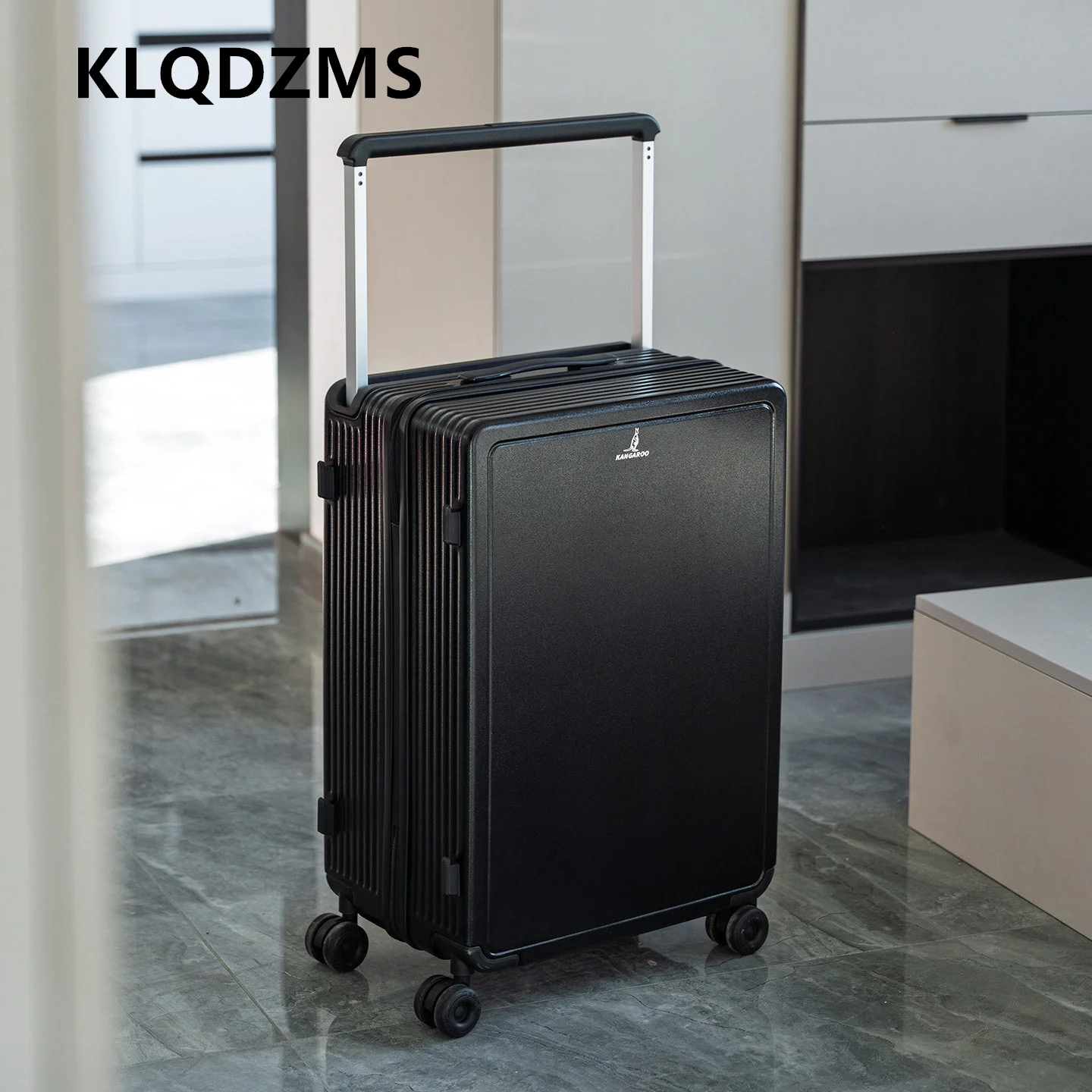 KLQDZMS Koffer für Damen, Reißverschluss-Boardingbox, Herren-Trolley-Koffer mit Aluminiumrahmen, 20, 24, 26, 28 Zoll, großes Fassungsvermögen, Reisegepäck
