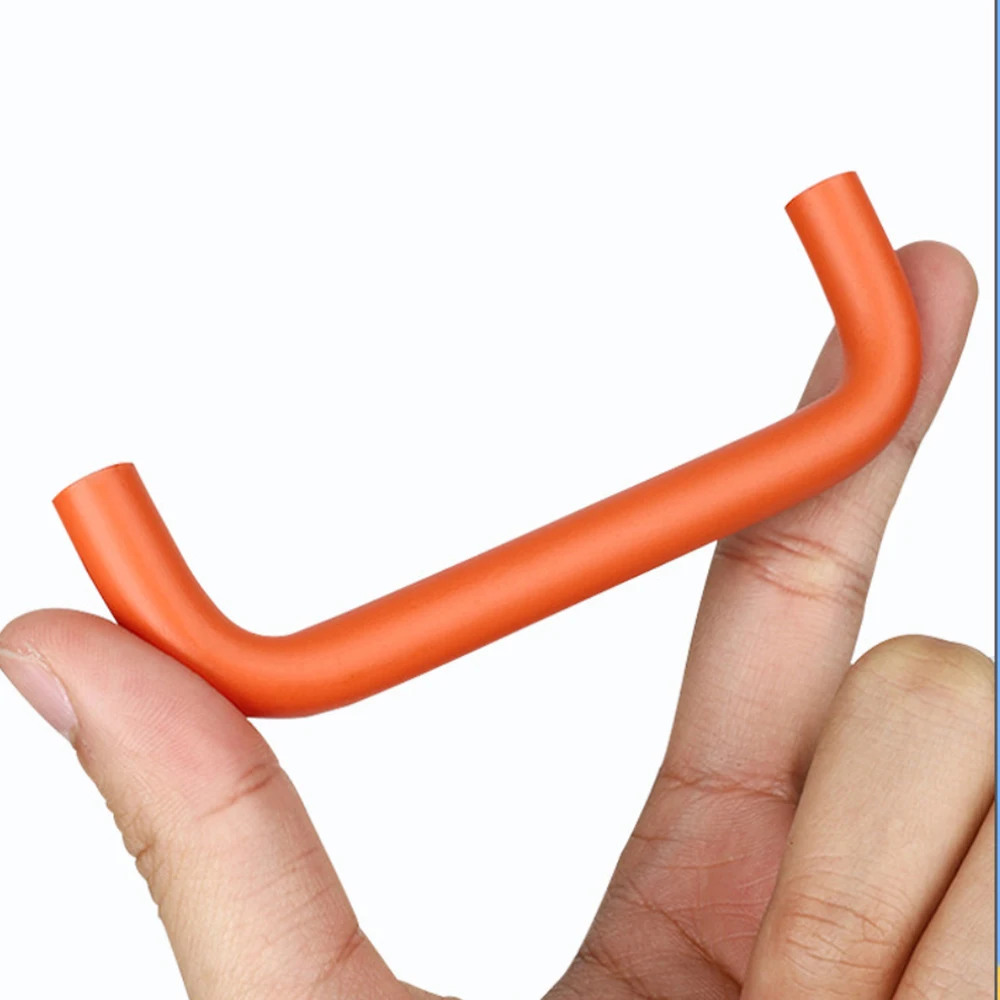 2Pcs U Shape Colorful Kids Wardrobe Kindergarten Furniture Handle Aluminum Alloy Cupboard Knobs Kitchen Toy Bookcase Handles