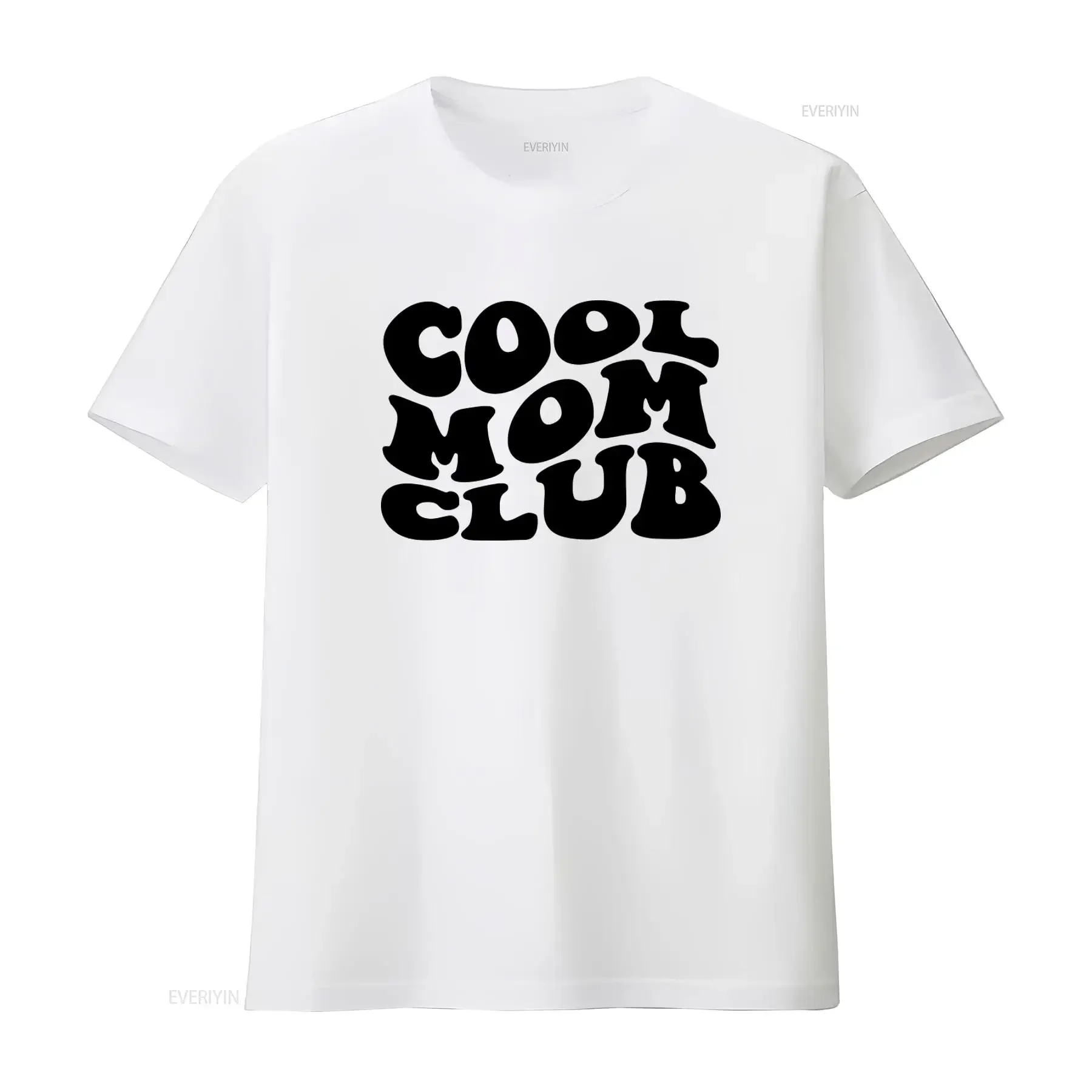 Cool Moms Club T Shirt Funny Mom Mama Design for Trendy vintage Washed streetwear homme Unisex graphic Top For Everyday Wear