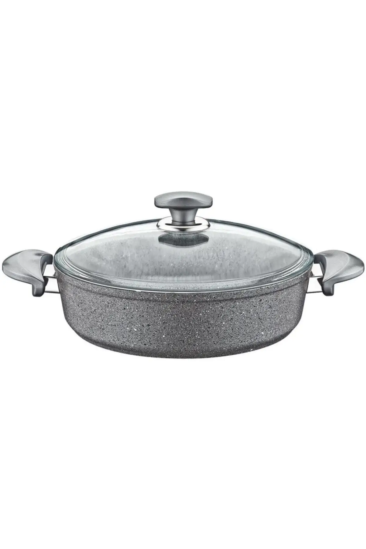 

DOLBOVI granite 28x8 Cm gray rice pot glass lid 3310 Cookware Set