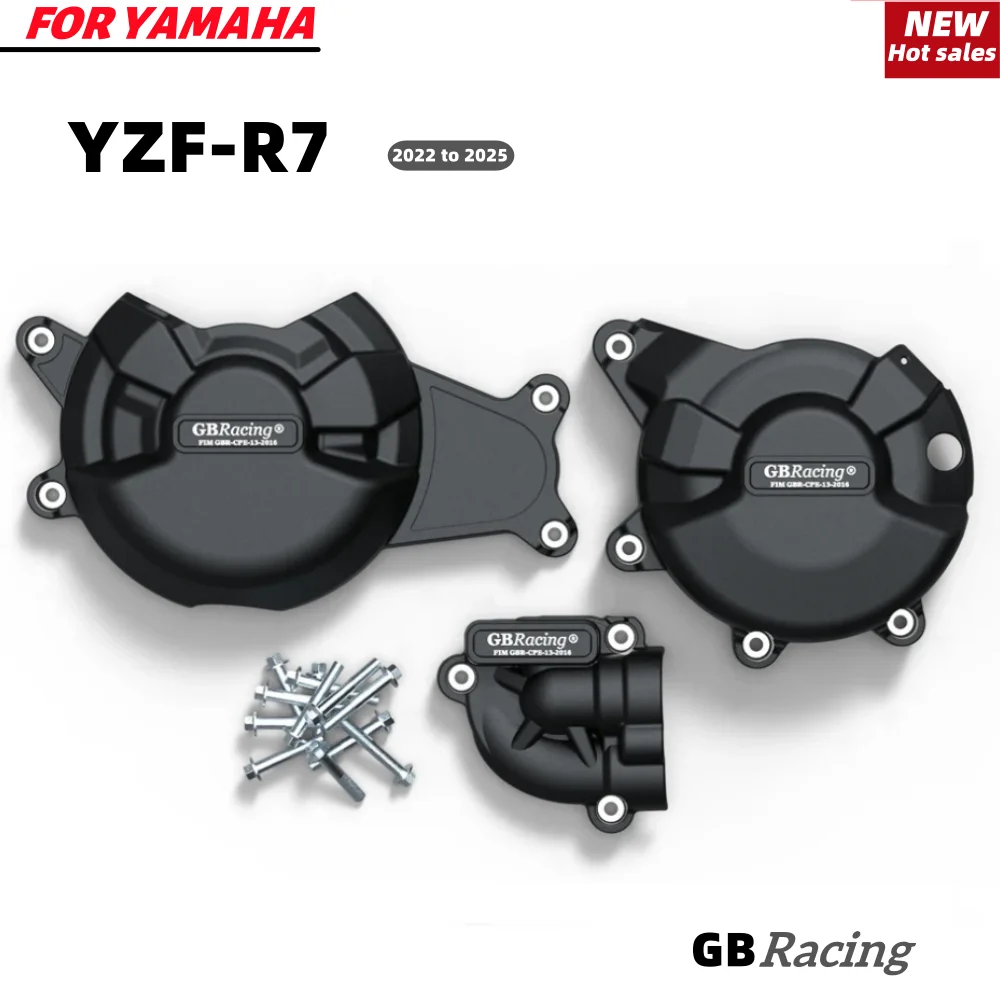 

GBRacing YZF-R7 2022-2024 For YAMAHA Body and Frame Clutch Pulse Protective Cover Motorcycle Engine Protective Cover