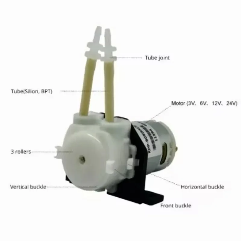 KPP 6v 12v 24v Dc Small Micro Mini OEM Metering Dispenser Dosing Peristaltic Pump