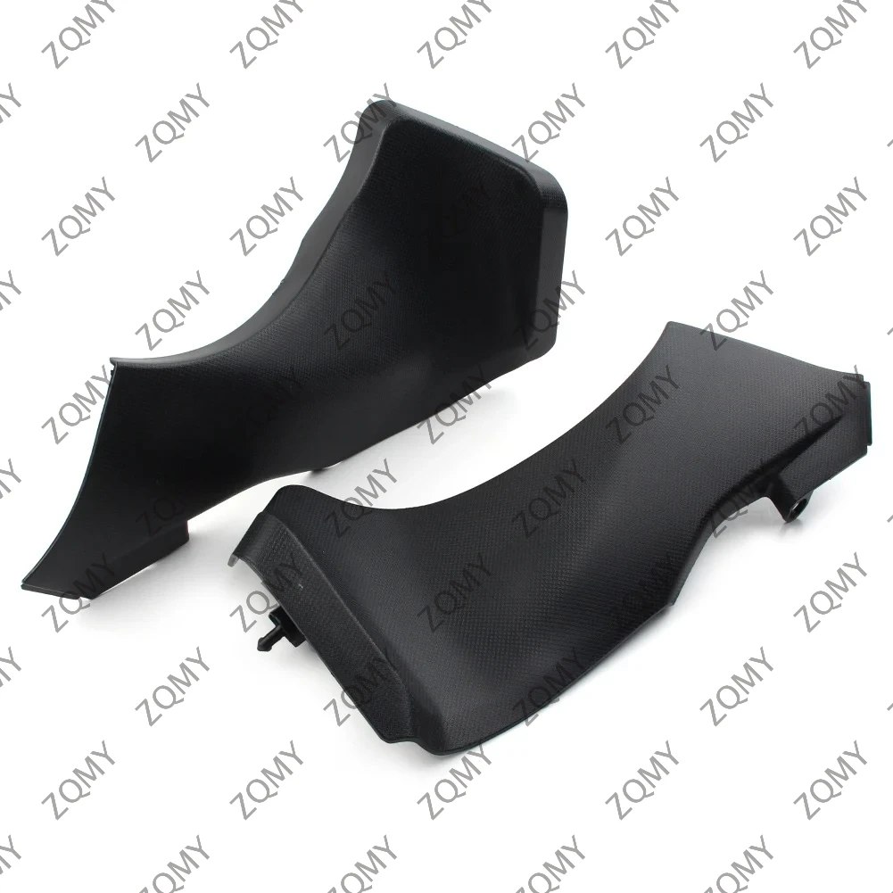 Motorcycle Left + Right Side Air Duct Cover Fairing Cowl For KAWASAKI ZX6R ZX636 2005 2006 ABS Plastic Unpainted Black 1Pair