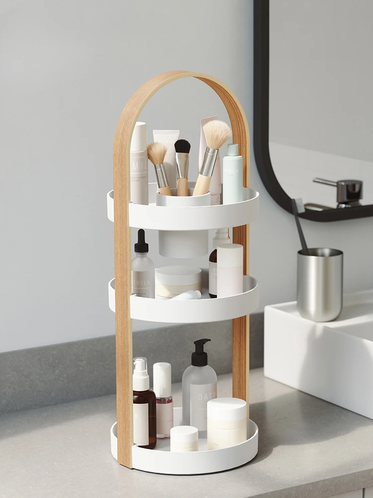 Cosmetic storage rack creative dressing table storage rack makeup skincare products washing and beauty storage