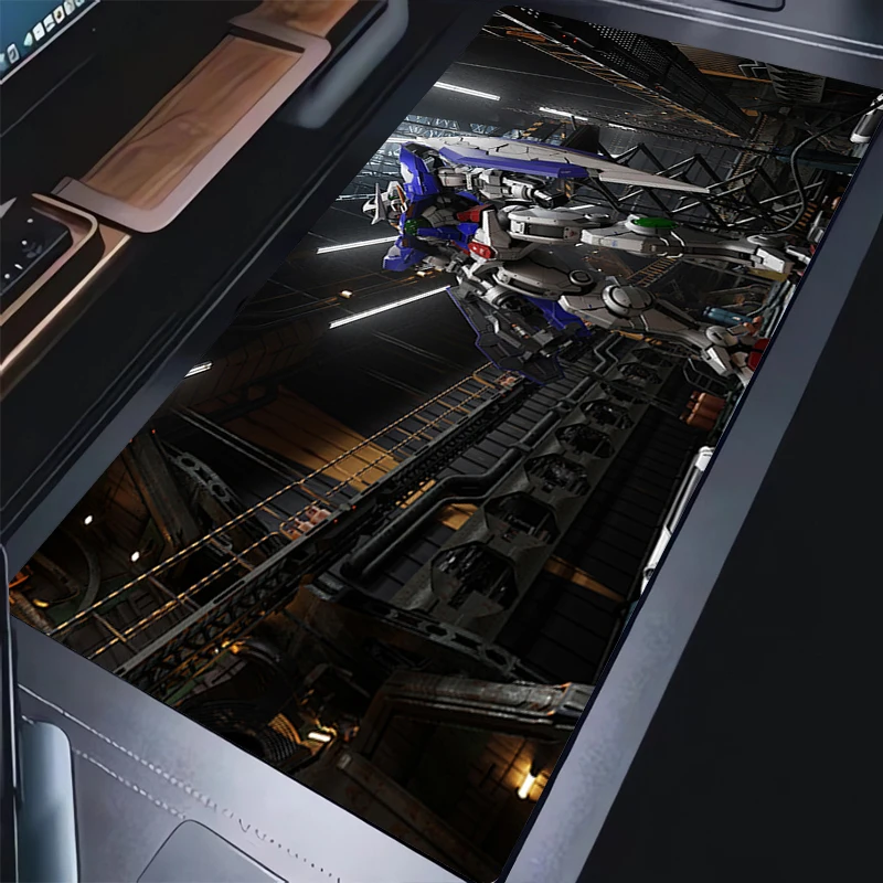 Tappetino per mouse meccanico Warrior Gundam Accessori per PC Tappetino per mouse da gioco Tappetino per tastiera antiscivolo HD Tappetino per scrivania grande Tappetino esteso in gomma