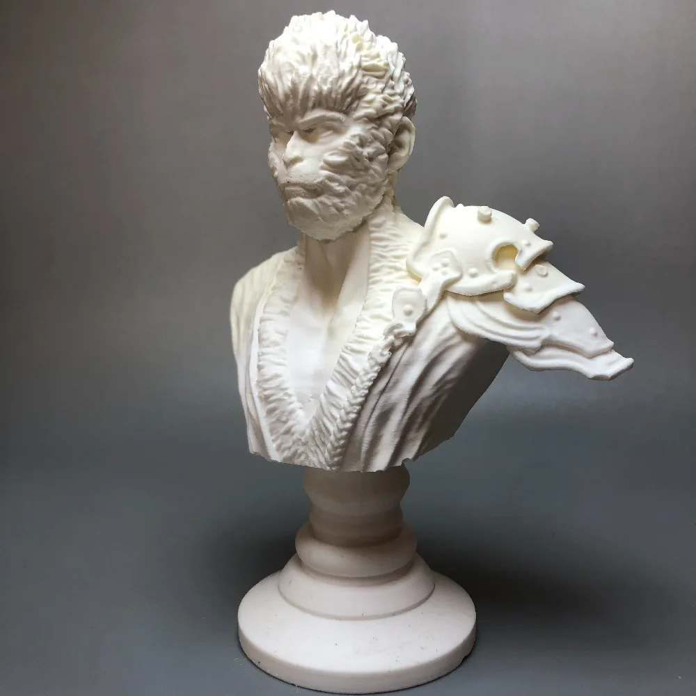 The Great Sage Sun Wukong 3D Art Plaster Statue Creative Mini Sculpture Desktop Decoration Figurines Craft Gift DIY Coloring
