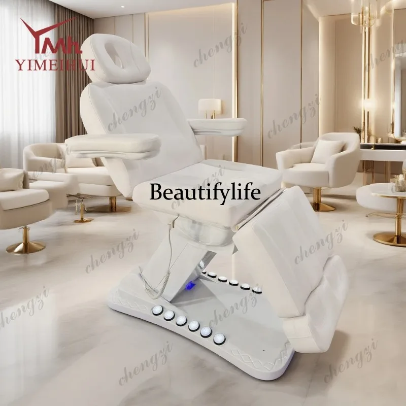 TTT  salon equipment body relaxation stretcher therapy beauty spa high rebound sponge leather beauty massage bed