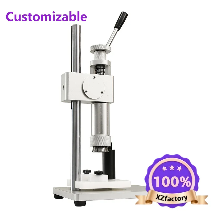 Factory Direct 2026 Top Máquina Manual de bloqueo de botellas de perfume, máquina para atar la boca semiautomática, máquina para