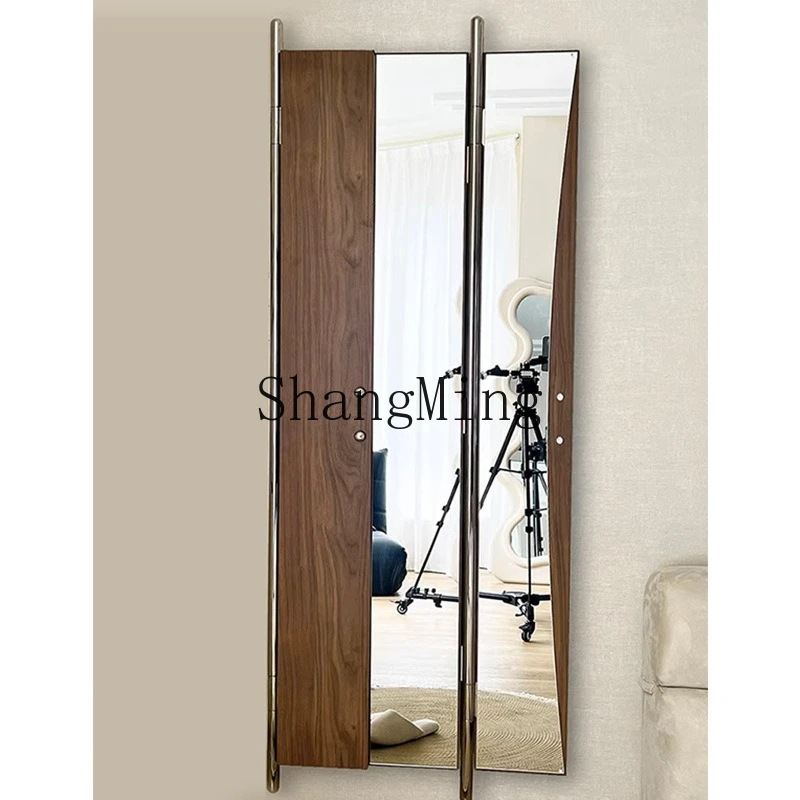 SM household medieval full-body mirror can be put on the wall makeup full-length mirror floor-to-ceiling advanced sense