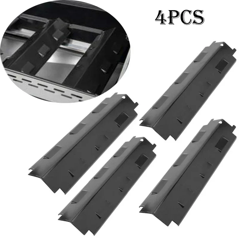 Protector de placa de calor para parrilla, piezas de repuesto para tienda de calor, protector de placa de calor, cubierta de quemador para parrilla de Gas para barbacoa, 4 Uds.