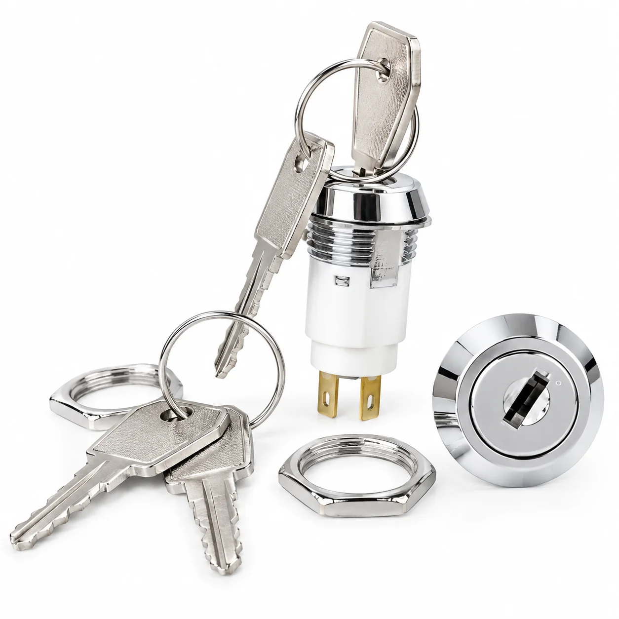 16mm Electronic switch S1605 second gear power door lock base station elevator accessories key switch