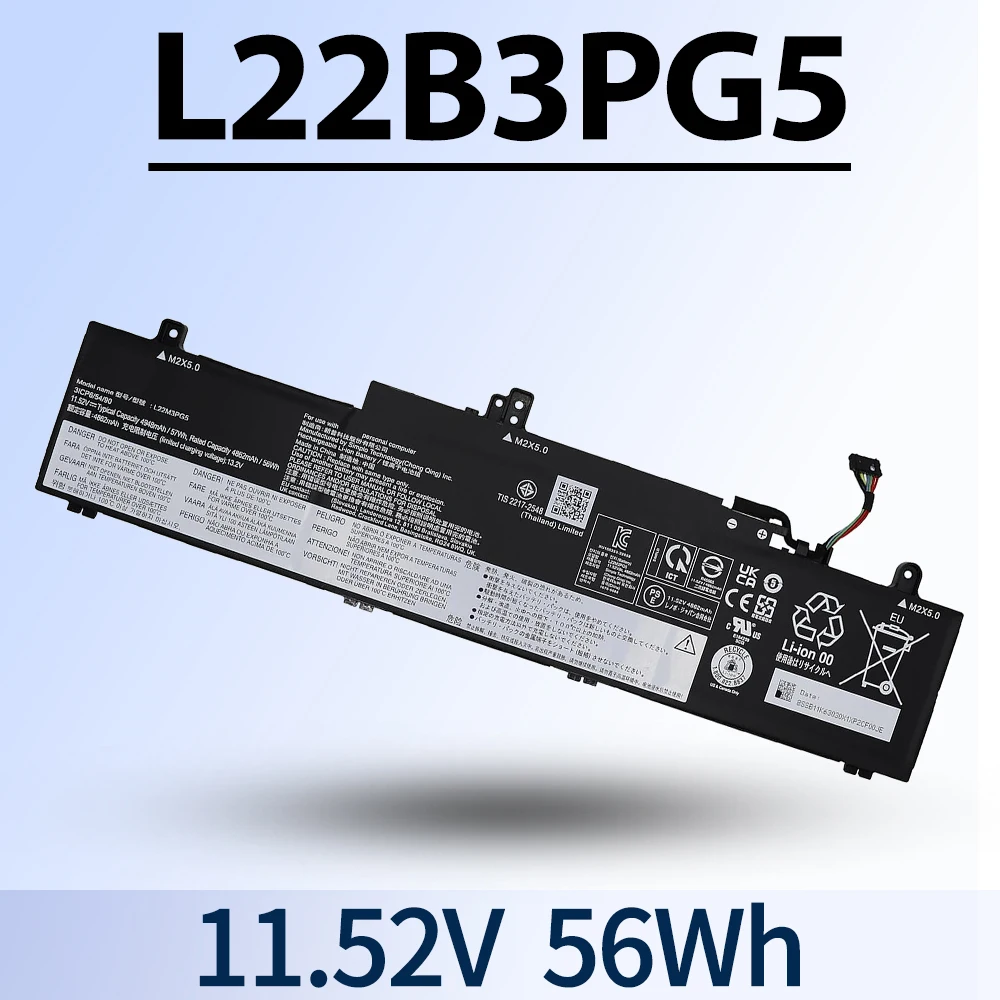 L22B3PG5 L22M3PG5 Battery for Lenovo ThinkPad E14 Gen 5 2023 Gen 6 2024 E16 Gen 1 2023 Gen 2 2024 L22D3PG5 L22L3PG5 L22B3PG4