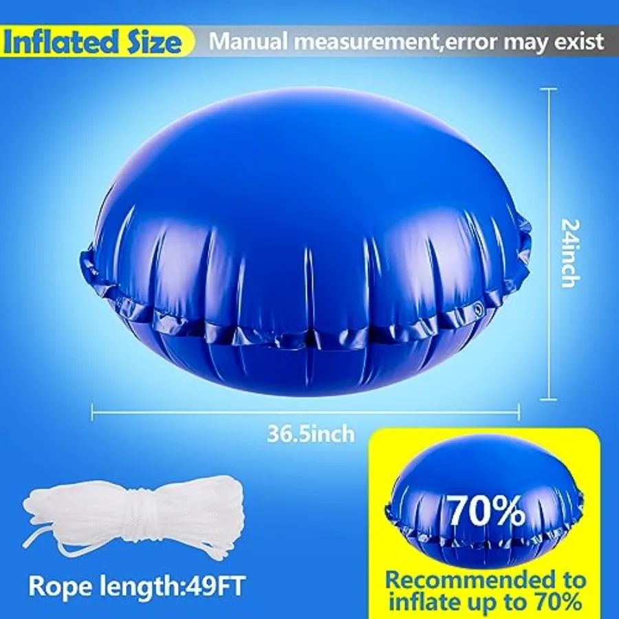 Pool Air Pillow for Above Ground Pools - Round Winter Pool Cover - Ice Equalizer - Swimming Pool Winterizing Closing Support Wi