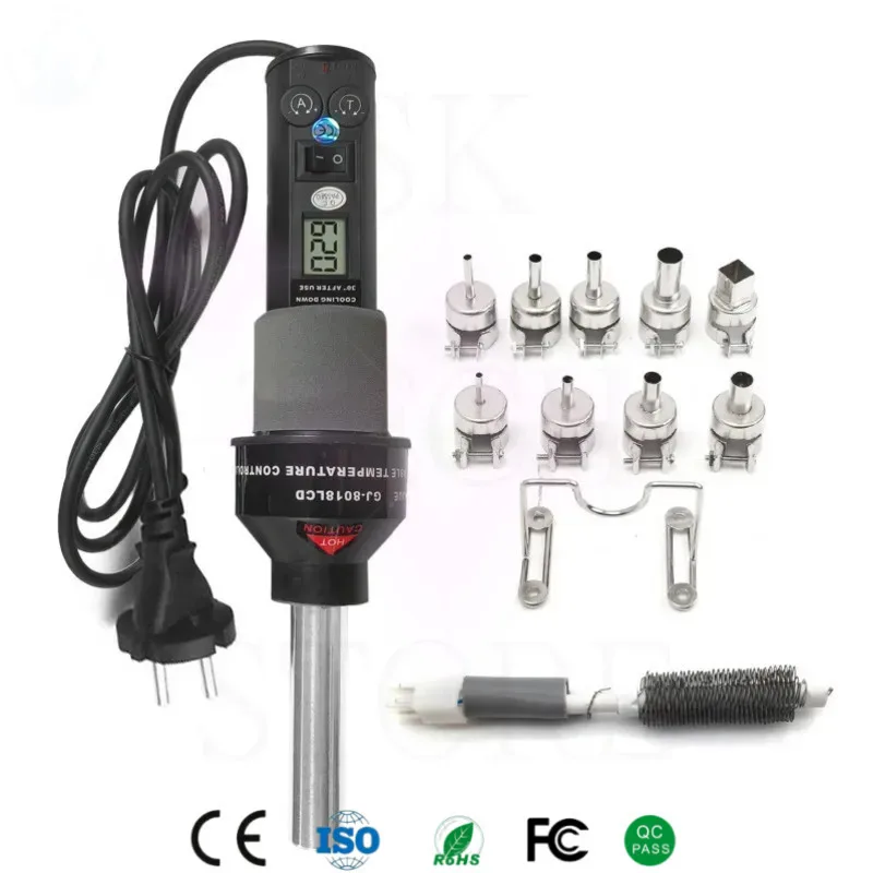 

GJ8018 Portable Hot Air Gun Micro Soldering Station LED Digital Hair dryer for BGA Welding Repair Tools Heat Gun
