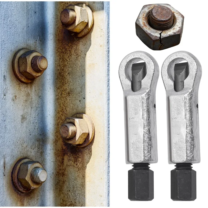Rusty Metal Nut Splitter Damaged Screw Breaker Spanner Nut Remover Wrench Hex Extractor Tool Rusty Nut Separation Wrench Cutter